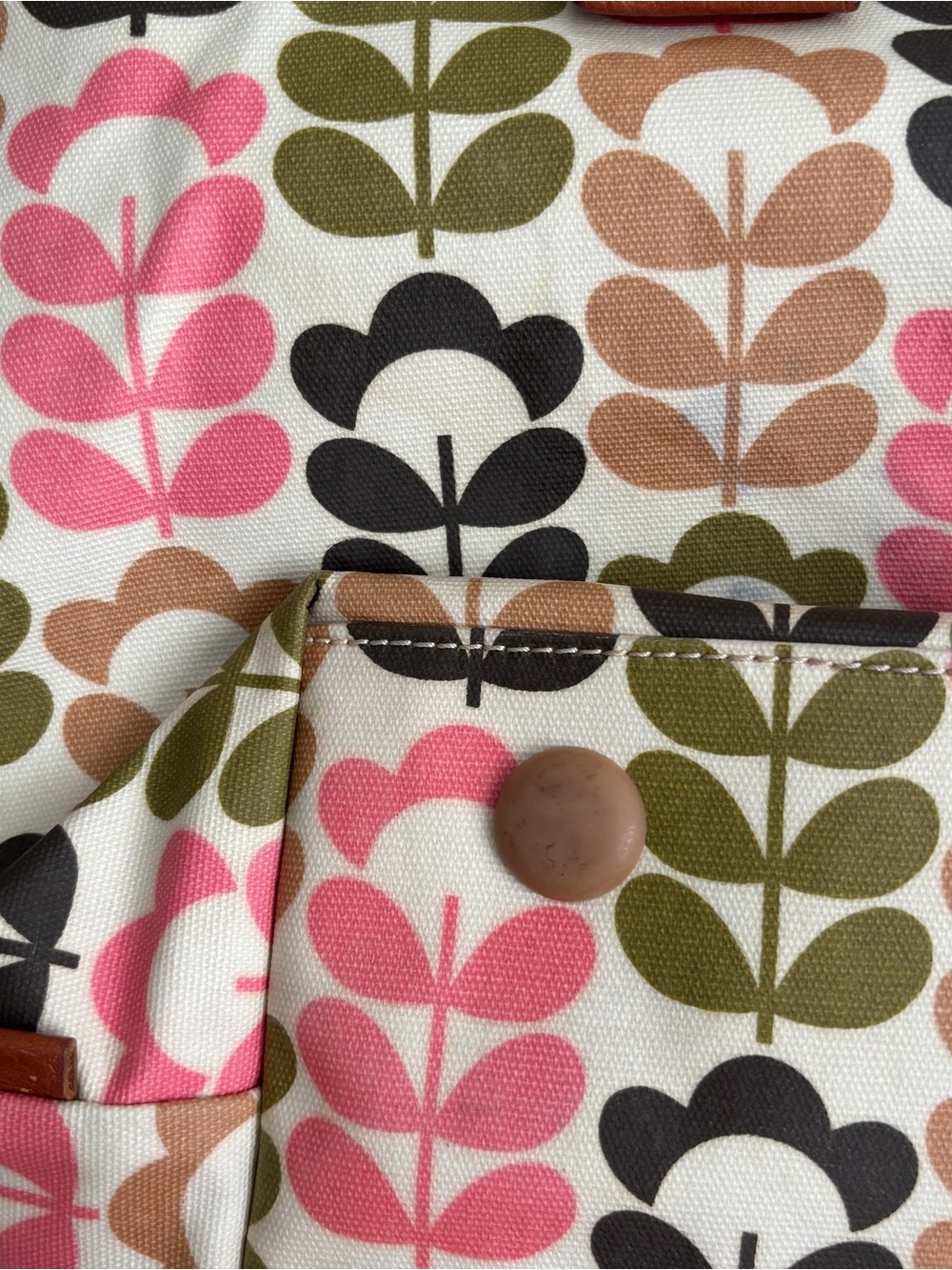 Orla Kiely Multicolor Stem-Print Tote with Matching Waller - Picture 7 of 16